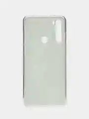 Тёмно-серый чехол на Xiaomi Redmi Note 8T / Сяоми Редми Нот 8T прозрачный, с рисунком, защита камеры