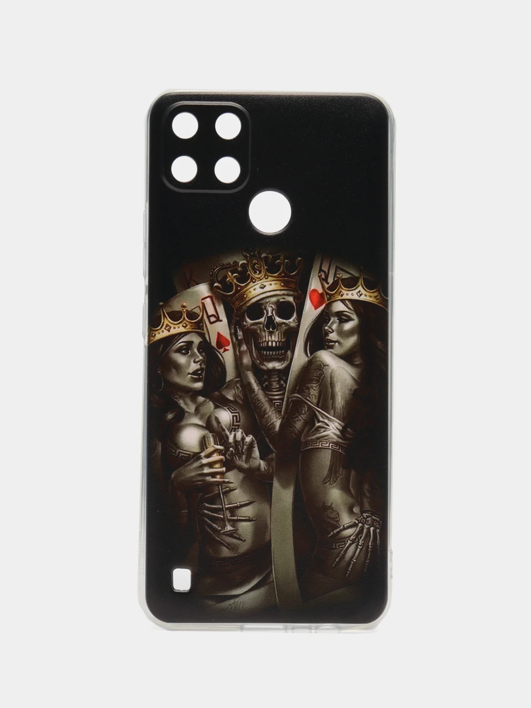 Оливковый чехол на Oppo Realme C21Y/C25Y / Реалми C21Y/C25Y прозрачный, с рисунком, защита камеры