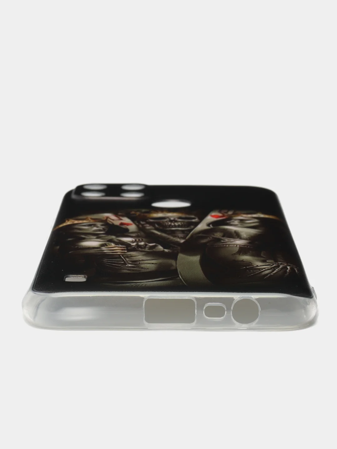 Оливковый чехол на Oppo Realme C21Y/C25Y / Реалми C21Y/C25Y прозрачный, с рисунком, защита камеры