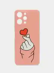 Коралловый силиконовый чехол на Xiaomi Redmi 12 / Редми 12 прозрачный, с рисунком, защита камеры