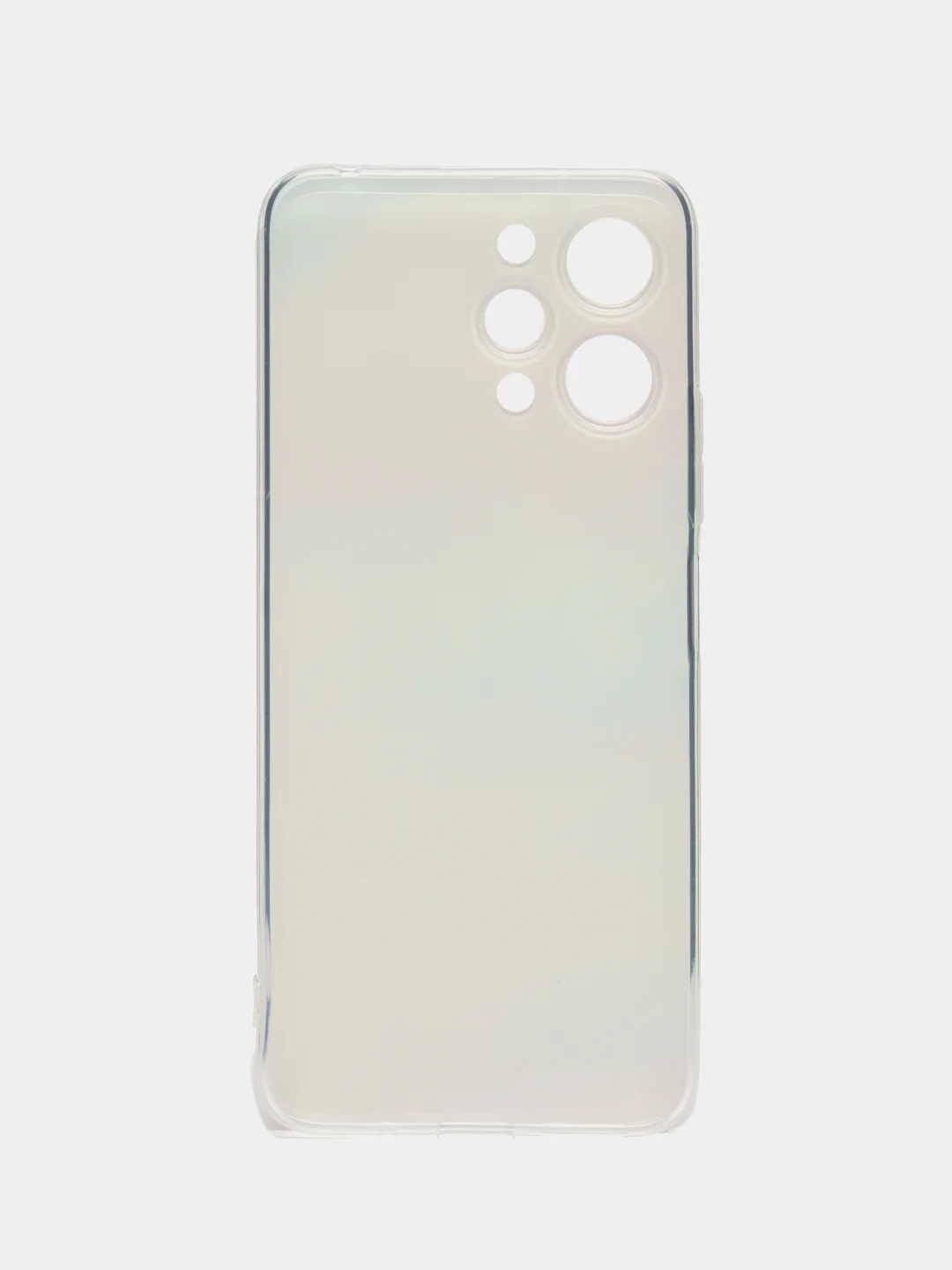 Пудровый силиконовый чехол на Xiaomi Redmi 12 / Редми 12 прозрачный, с рисунком, защита камеры