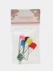 Разноцветный булавки английские 1 шт,3шт,6 шт 50-60 мм металл,пластик