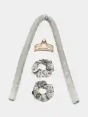 Серый бигуди для локонов мягкие