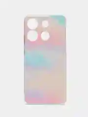 Пудровый чехол на Infinix Smart 7 Plus / Инфиникс Смарт 7 Плюс прозрачный, с рисунком