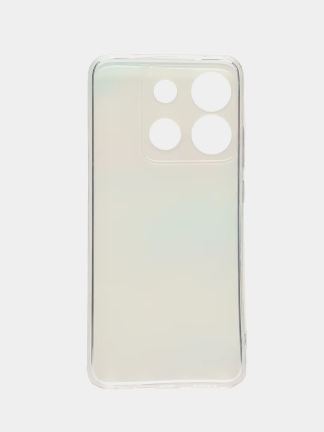 Пудровый чехол на Infinix Smart 7 Plus / Инфиникс Смарт 7 Плюс прозрачный, с рисунком