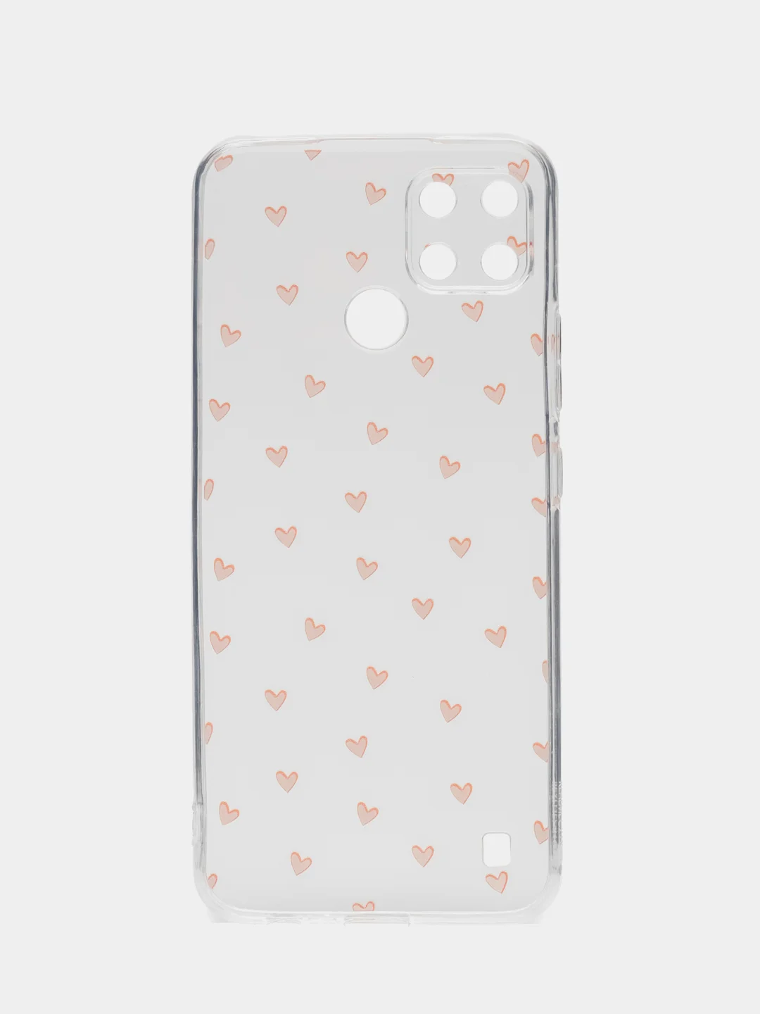 Коралловый меланж чехол на Oppo Realme C21Y/C25Y / Реалми C21Y/C25Y прозрачный, с рисунком, защита камеры