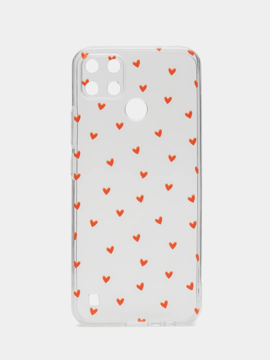 Коралловый меланж чехол на Oppo Realme C21Y/C25Y / Реалми C21Y/C25Y прозрачный, с рисунком, защита камеры