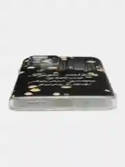 Серый чехол на Xiaomi Redmi 10 / Сяоми Редми 10 прозрачный, с рисунком, защита камеры