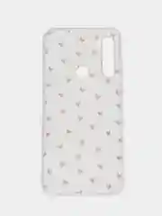 Коралловый меланж чехол на Xiaomi Redmi Note 8T / Сяоми Редми Нот 8T прозрачный, с рисунком, защита камеры