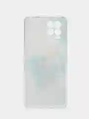 Лазурный чехол на Oppo Realme 8/8 Pro / Реалми 8/8 Про прозрачный, с рисунком, защита камеры