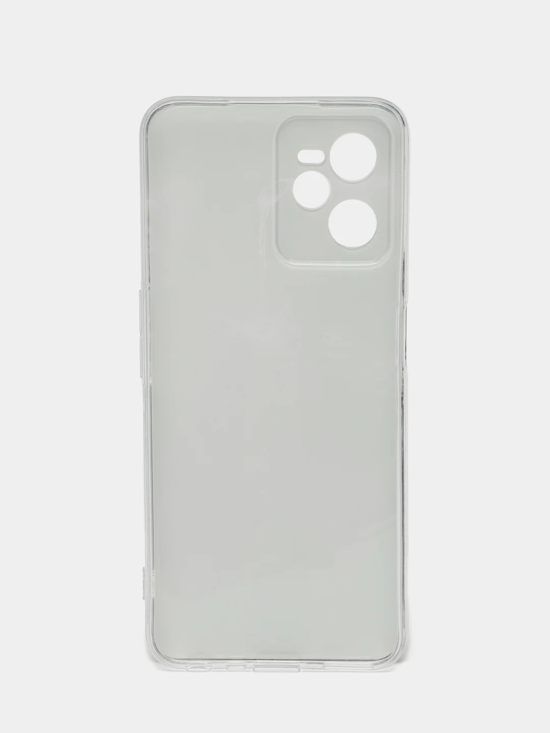 Коралловый меланж силиконовый чехол на Realme C35 / Реалми С35 прозрачный, с рисунком, защита камеры