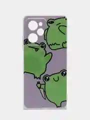 Лавандовый чехол на Poco X5 Pro 5G / Сяоми Поко X5 Про 5G прозрачный, с рисунком, защита камеры