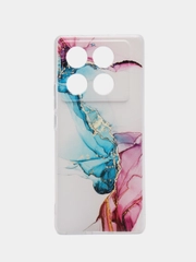 Силиконовый чехол на Infinix Note 40 Pro / Инфиникс Нот 40 Про прозрачный, с рисунком