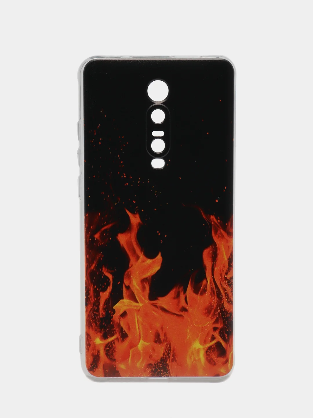 Оранжевый чехол на Redmi K20/K20 Pro/Xiaomi Mi 9T/9T Pro / Редми К20 прозрачный, с рисунком