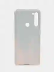 Оранжевый чехол на Xiaomi Redmi Note 8T / Сяоми Редми Нот 8T прозрачный, с рисунком, защита камеры