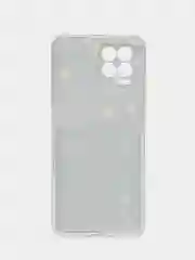 Серый чехол на Oppo Realme 8/8 Pro / Реалми 8/8 Про прозрачный, с рисунком, защита камеры