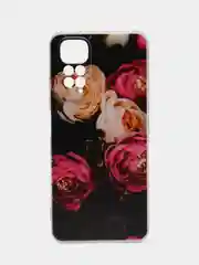 Кораллово-розовый чехол на Redmi Note 11 4G Global/11S / Редми Ноут 11 Global/11S прозрачный, с рисунком