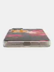 Кораллово-розовый чехол на Redmi Note 11 4G Global/11S / Редми Ноут 11 Global/11S прозрачный, с рисунком