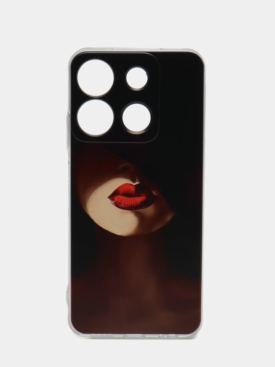 Фиолетовый чехол на Infinix Smart 7 Plus / Инфиникс Смарт 7 Плюс прозрачный, с рисунком