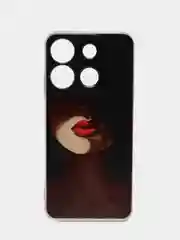 Фиолетовый чехол на Infinix Smart 7 Plus / Инфиникс Смарт 7 Плюс прозрачный, с рисунком
