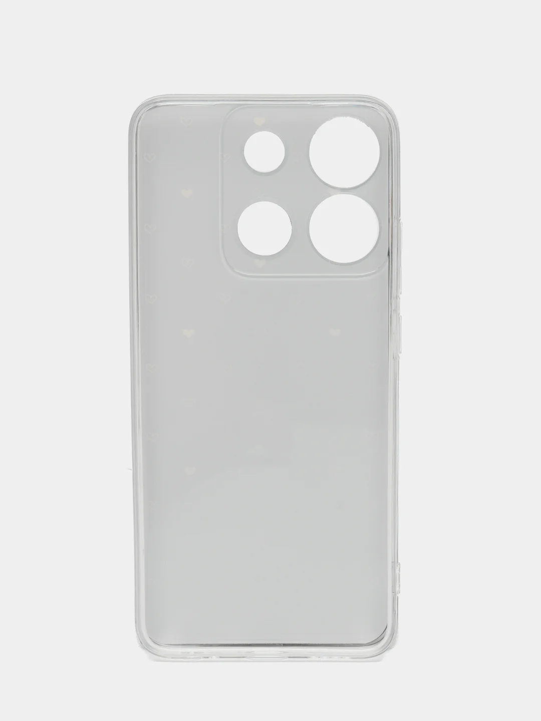 Черный чехол на Infinix Smart 7 Plus / Инфиникс Смарт 7 Плюс прозрачный, с рисунком