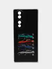 Хром силиконовый чехол на Honor 70 / Хонор 70 прозрачный, с рисунком, защита камеры