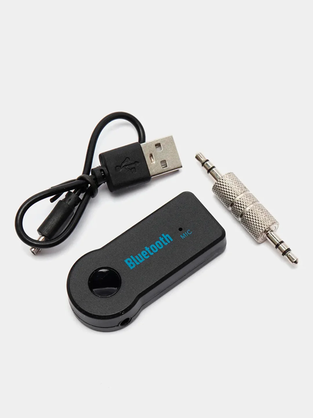 Черный bluetooth AUX адаптер 3, 5 мм приемник