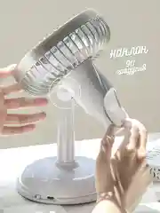 Ледяной портативный настольный / напольный вентилятор, с зарядкой от USB, аккумуляторный