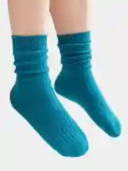 Зеленый детские носки удлиненные, 3шт