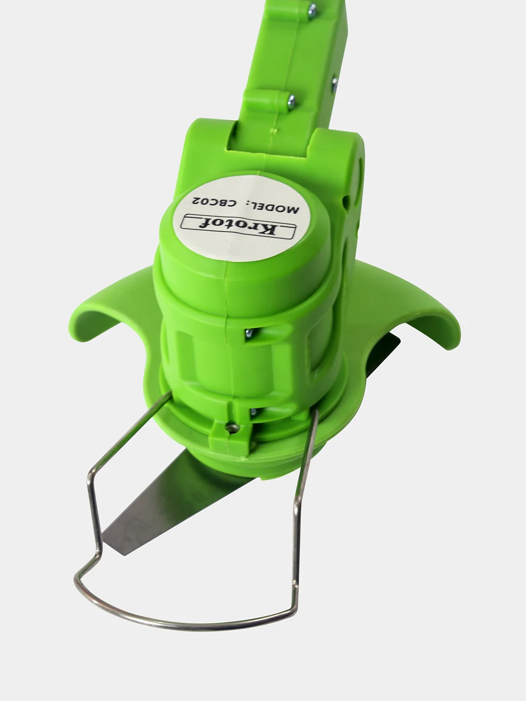 Салатовый триммер аккумуляторный Krotof CBC02 (650 Вт, два аккумулятора Li-ion 2000mAH)