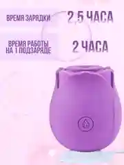 Вибратор / Вакуумно-волновой стимулятор для клитора "Роза"