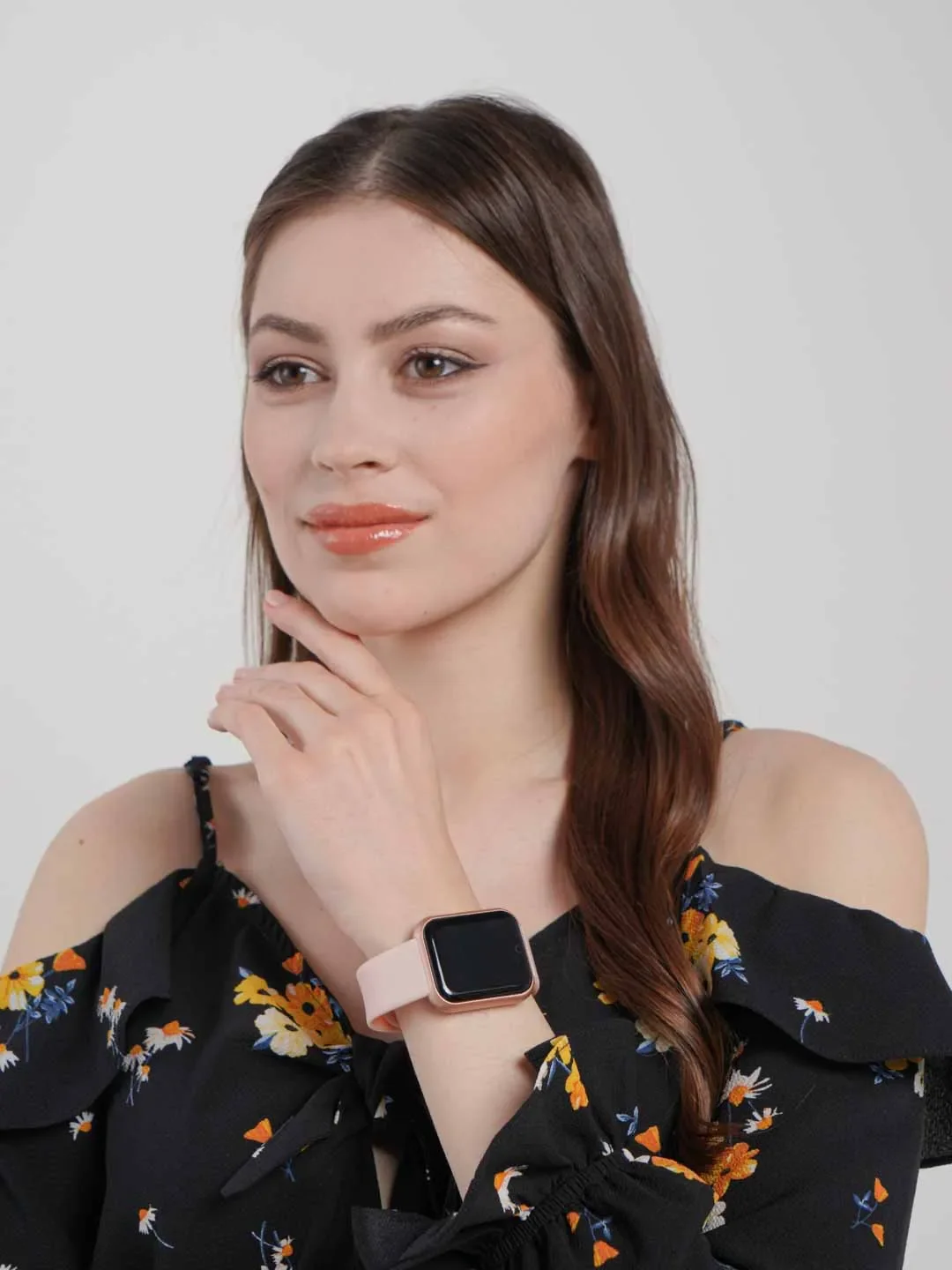 Розовый смарт-часы Smart Watch наручные унисекс, разные цвета