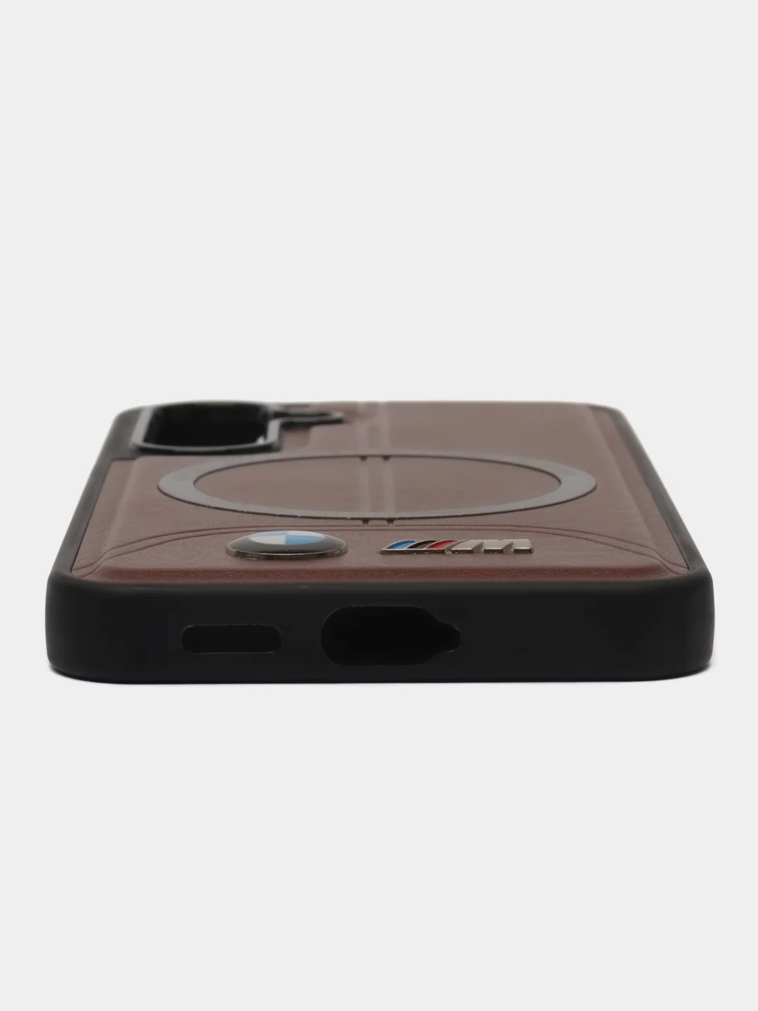 Коричневый чехол MagSafe на Samsung Galaxy S24 (Магсейф Самсунг С24)