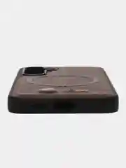 Коричневый чехол MagSafe на Samsung Galaxy S24 (Магсейф Самсунг С24)