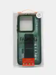 Зеленый чехол с подставкой на Tecno Spark 20, Spark 20C и Tecno Spark Go 2024