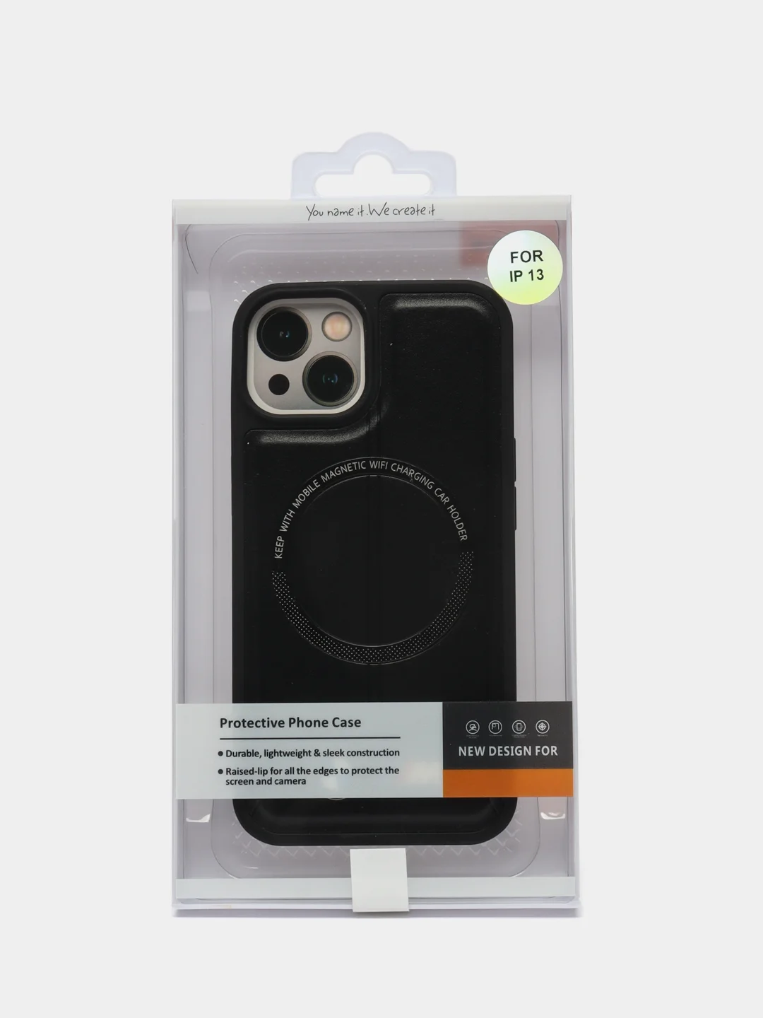 Черный чехол MagSafe на iPhone 13 (Магсейф Айфон 13)