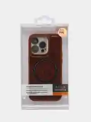 Коричневый чехол MagSafe на iPhone 14 Pro (Магсейф Айфон 14 Про)