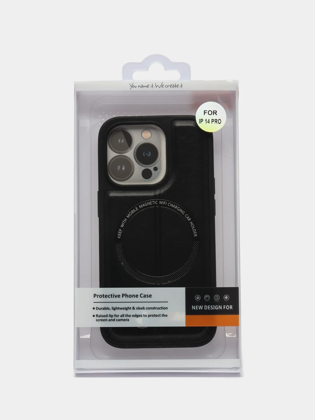 Черный чехол MagSafe на iPhone 14 Pro (Магсейф Айфон 14 Про)