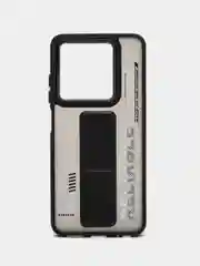 Черный чехол с подставкой на Tecno Spark 20, Spark 20C и Tecno Spark Go 2024
