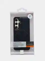 Коричневый чехол MagSafe на Samsung Galaxy S24 (Магсейф Самсунг С24)