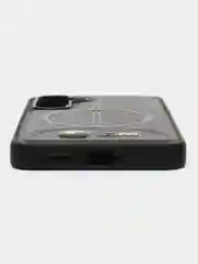 Черный чехол MagSafe на Samsung Galaxy S24 (Магсейф Самсунг С24)