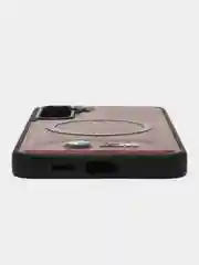 Коричневый чехол MagSafe на Samsung Galaxy S24 Plus (Магсейф Самсунг С24 Плюс)
