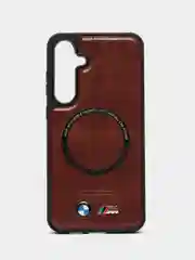 Коричневый чехол MagSafe на Samsung Galaxy S24 Plus (Магсейф Самсунг С24 Плюс)