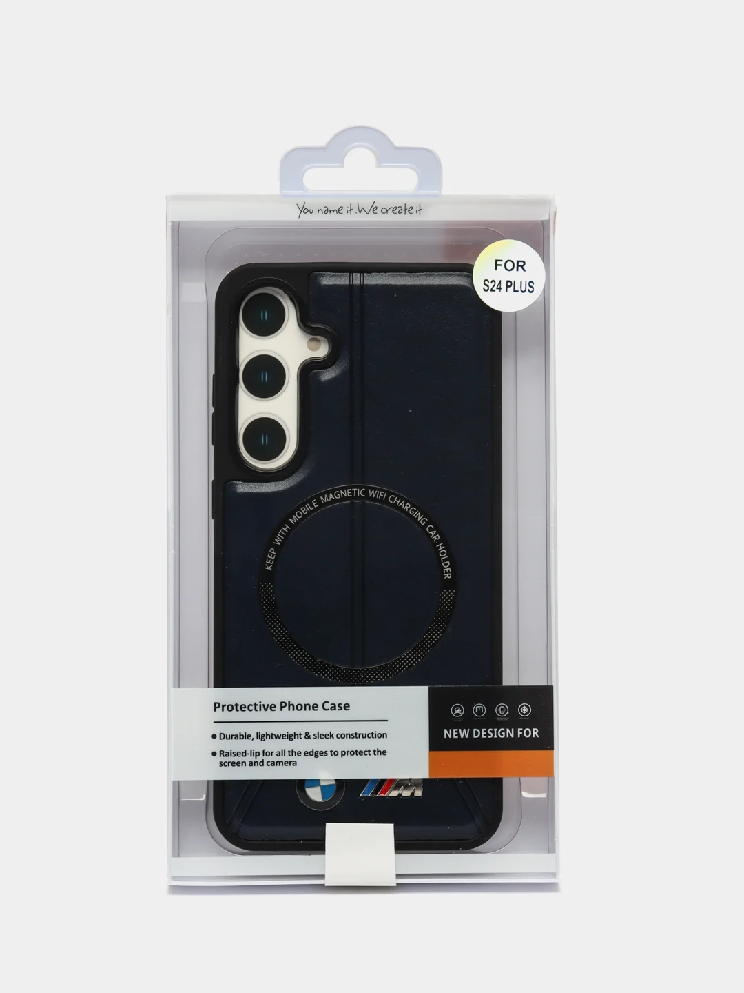 Темно-синий чехол MagSafe на Samsung Galaxy S24 Plus (Магсейф Самсунг С24 Плюс)
