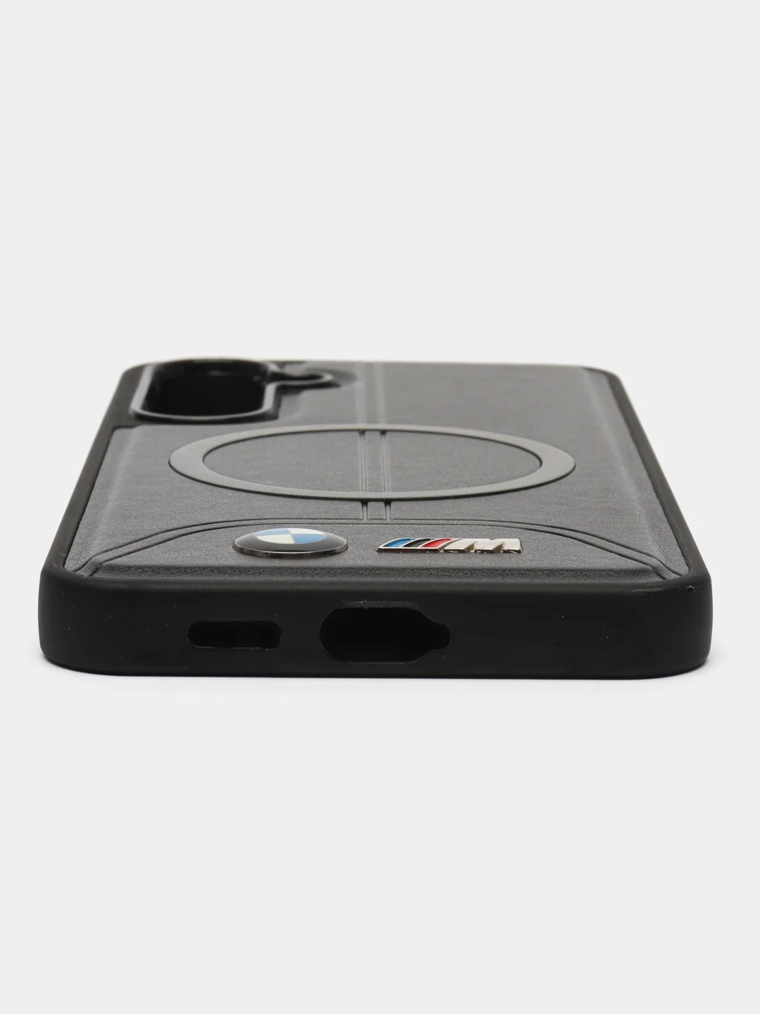Черный чехол MagSafe на Samsung Galaxy S24 Plus (Магсейф Самсунг С24 Плюс)