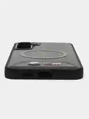 Черный чехол MagSafe на Samsung Galaxy S24 Plus (Магсейф Самсунг С24 Плюс)