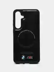 Черный чехол MagSafe на Samsung Galaxy S24 Plus (Магсейф Самсунг С24 Плюс)