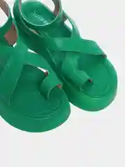 Зеленый сандалии женские