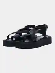 Черный сандалии женские