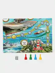 Настольная игра ходилка бродилка "Морской бой"